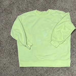 Lulu lemon Lime Green Sweatshirt
